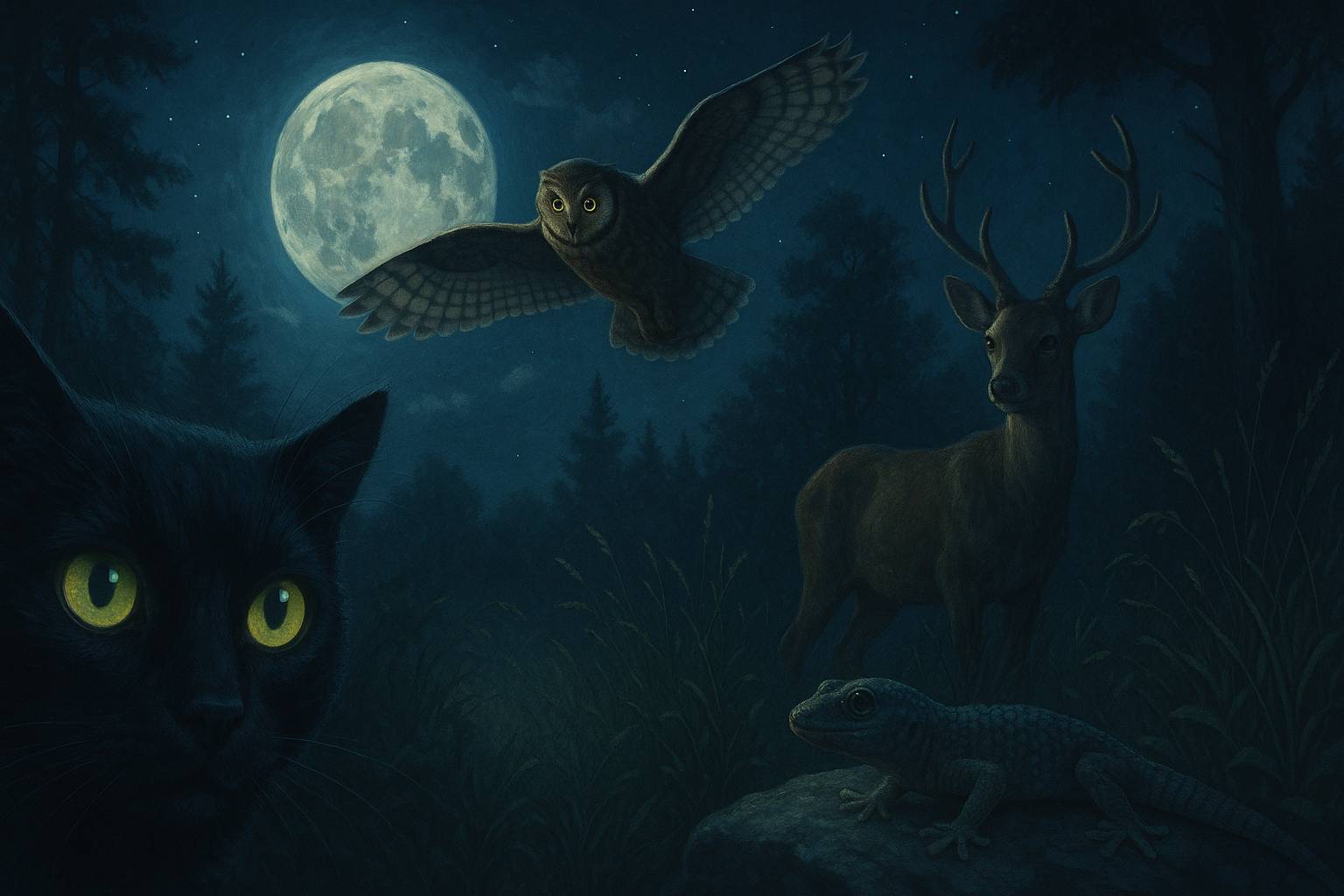 Animales con visión nocturna más desarrollada que los humanos