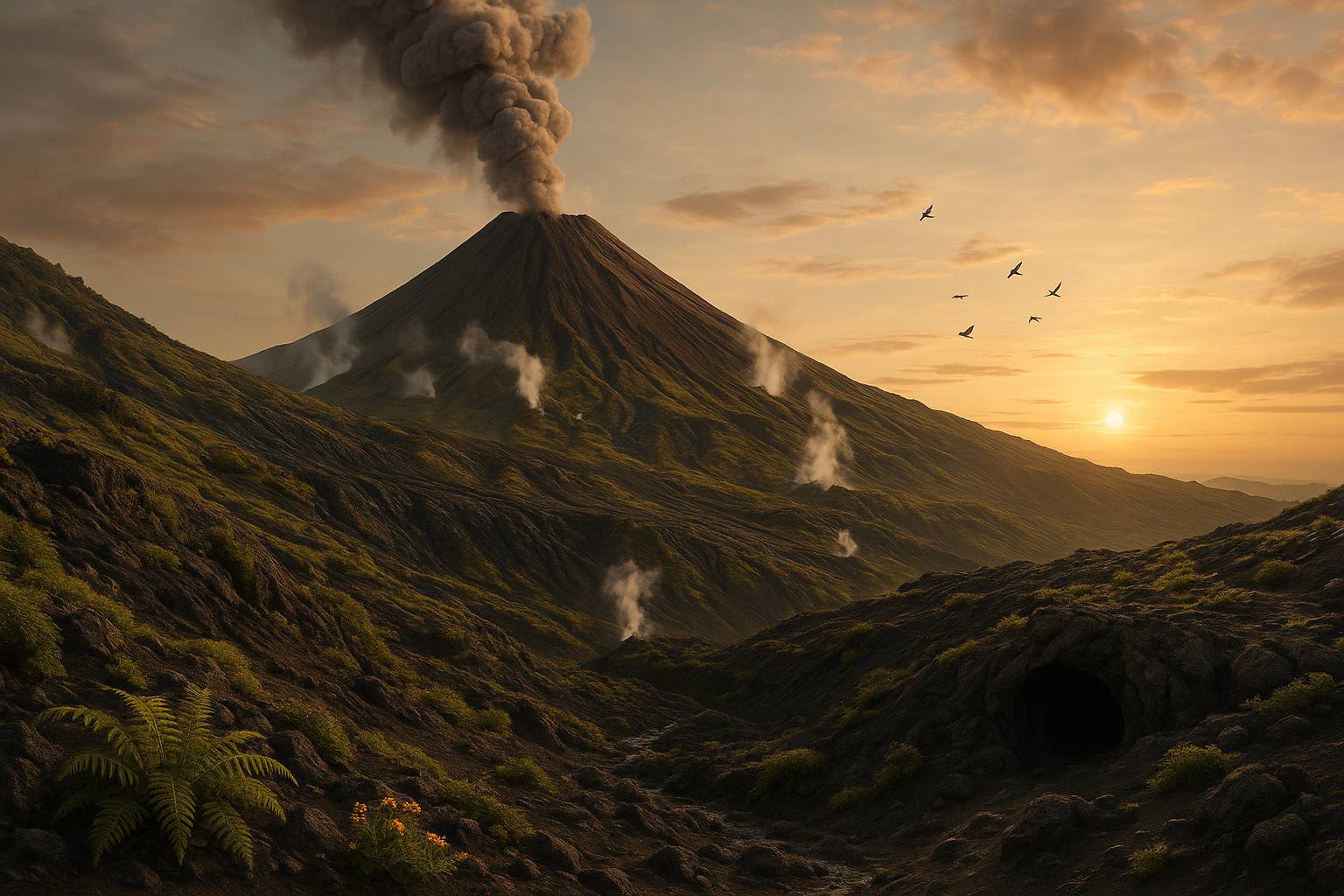 Cómo influyen los volcanes en la biodiversidad de una región