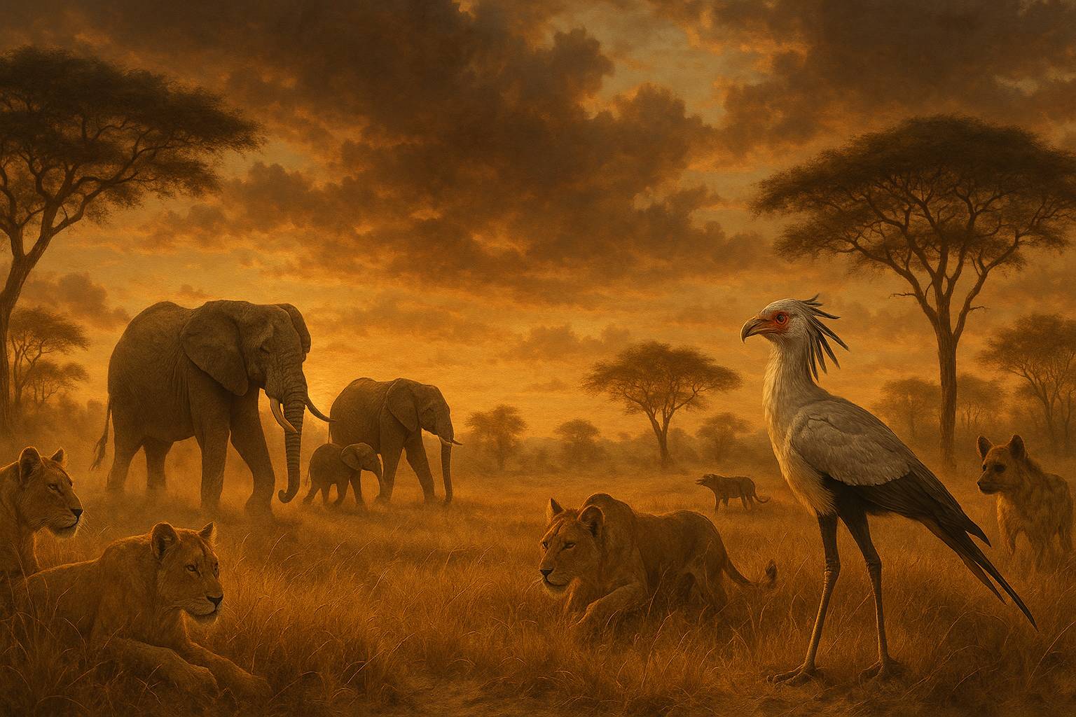 Los animales más inteligentes de la sabana africana y cómo cazan